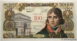 100 NF sur 10000 Francs BONAPARTE FRANCE 1958 F.55.01