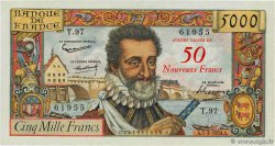 50 NF sur 5000 Francs HENRI IV FRANCE 1959 F.54.02