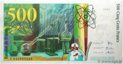 500 Francs PIERRE ET MARIE CURIE FRANCE 2000 F.76.05 pr.NEUF