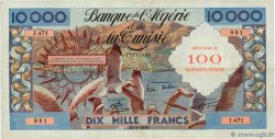 100 Nouveaux Francs sur 10000 Francs ALGÉRIE 1958 P.114