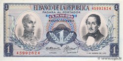 1 Peso Oro KOLUMBIEN 1973 P.404e VZ+