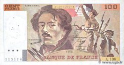 100 Francs DELACROIX imprimé en continu FRANKREICH 1990 F.69bis.01a S