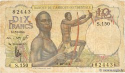 10 Francs AFRIQUE OCCIDENTALE FRANÇAISE (1895-1958) 1954 P.37