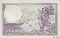 5 Francs FEMME CASQUÉE FRANCE 1920 F.03.04 UNC