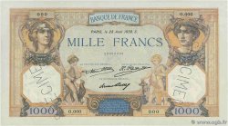 1000 Francs CÉRÈS ET MERCURE Spécimen FRANCE 1930 F.37.05Sp SPL
