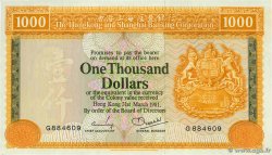 1000 Dollars HONG KONG 1981 P.190b SPL