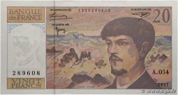 20 Francs DEBUSSY Modifié FRANCE 1997 F.66ter.02A54 pr.NEUF