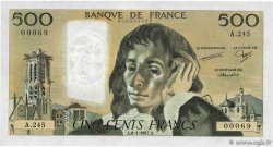 500 Francs PASCAL Petit numéro FRANCE 1987 F.71.35A245 pr.NEUF