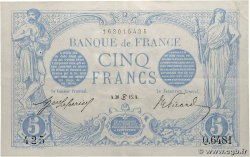 5 Francs BLEU FRANCIA 1915 F.02.28 EBC