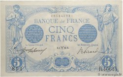 5 Francs BLEU FRANCE 1916 F.02.37 SUP