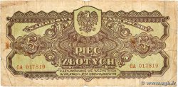 5 Zloty POLONIA 1944 P.108 B