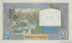 20 Francs TRAVAIL ET SCIENCE FRANCE 1940 F.12.06 SUP+