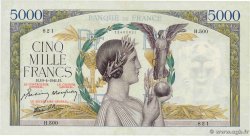 5000 Francs VICTOIRE Impression à plat FRANCE 1941 F.46.19 XF+