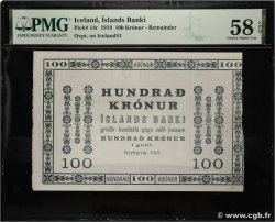 100 Kronur Non émis ICELAND  1919 P.14r