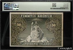 50 Kronur ICELAND  1928 P.25 VF+