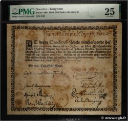 100 Daler Silvermynt SWEDEN  1666 P.A060