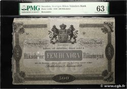 500 Riksdaler Non émis SWEDEN  1859 P.A136r