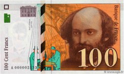 100 Francs CÉZANNE Petit numéro FRANKREICH 1997 F.74.01 ST