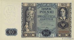 20 Zlotych POLOGNE 1936 P.077 pr.NEUF