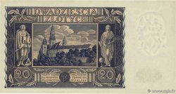 20 Zlotych POLOGNE 1936 P.077 pr.NEUF