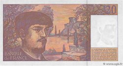 20 Francs DEBUSSY Modifié Petit numéro FRANCE 1997 F.66ter.02A50 UNC