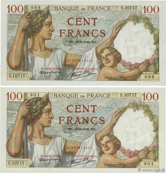 100 Francs SULLY Lot FRANCIA 1940 F.26.29 AU
