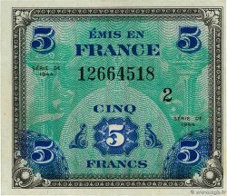 5 Francs DRAPEAU FRANCIA 1944 VF.17.02 AU