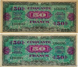 50 Francs DRAPEAU Lot FRANCE 1944 VF.19.01 TB+