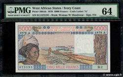 5000 Francs WEST AFRICAN STATES 1978 P.108Ab UNC-