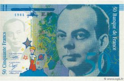 50 Francs SAINT-EXUPÉRY Épreuve FRANCE 1984 NE.1989 UNC