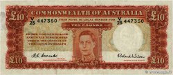 10 Pounds AUSTRALIE 1952 P.28d TTB