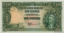 10 Pounds NEW ZEALAND 1955 P.161a AU-