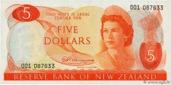 5 Dollars NOUVELLE-ZÉLANDE 1967 P.165a NEUF