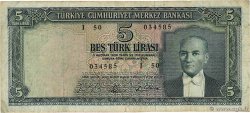 5 Lira TURKEY 1965 P.174 F-
