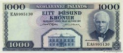 1000 Kronur ISLANDA 1961 P.46a FDC
