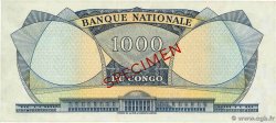 1000 Francs Spécimen CONGO, DEMOCRATIC REPUBLIC 1964 P.008s UNC-