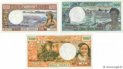 100 à 1000 Francs Lot NEW HEBRIDES 1970 P.18d, P19b et P.20c UNC