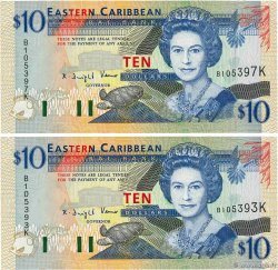 10 Dollars Lot CARAÏBES 1994 P.32k NEUF