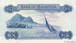 5 Rupees Petit numéro ÎLE MAURICE 1973 P.30c NEUF
