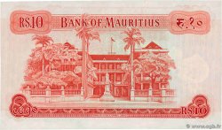 10 Rupees Petit numéro MAURITIUS 1967 P.31c UNC