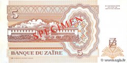 5 Nouveaux Zaïres Spécimen ZAIRE 1993 P.53s AU