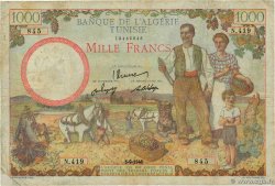 1000 Francs TUNESIEN 1946 P.26 S