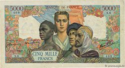 5000 Francs EMPIRE FRANÇAIS Petit numéro FRANCE 1942 F.47.01 TB