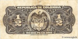 1/2 Peso Oro COLOMBIE 1948 P.345a TTB