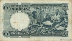 5 Pounds NIGERIA 1967 P.09 BC+