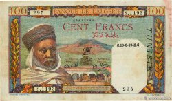 100 Francs TUNISIE 1942 P.13 TTB