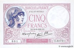 5 Francs FEMME CASQUÉE modifié FRANCE 1939 F.04.05