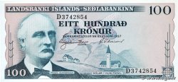 100 Kronur ICELAND 1957 P.40a