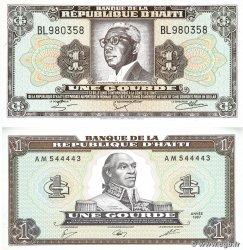 1 Gourde Lot HAÏTI 1979 P.239 et P.245a