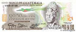 50 Centavos de Quetzal GUATEMALA 1983 P.058c